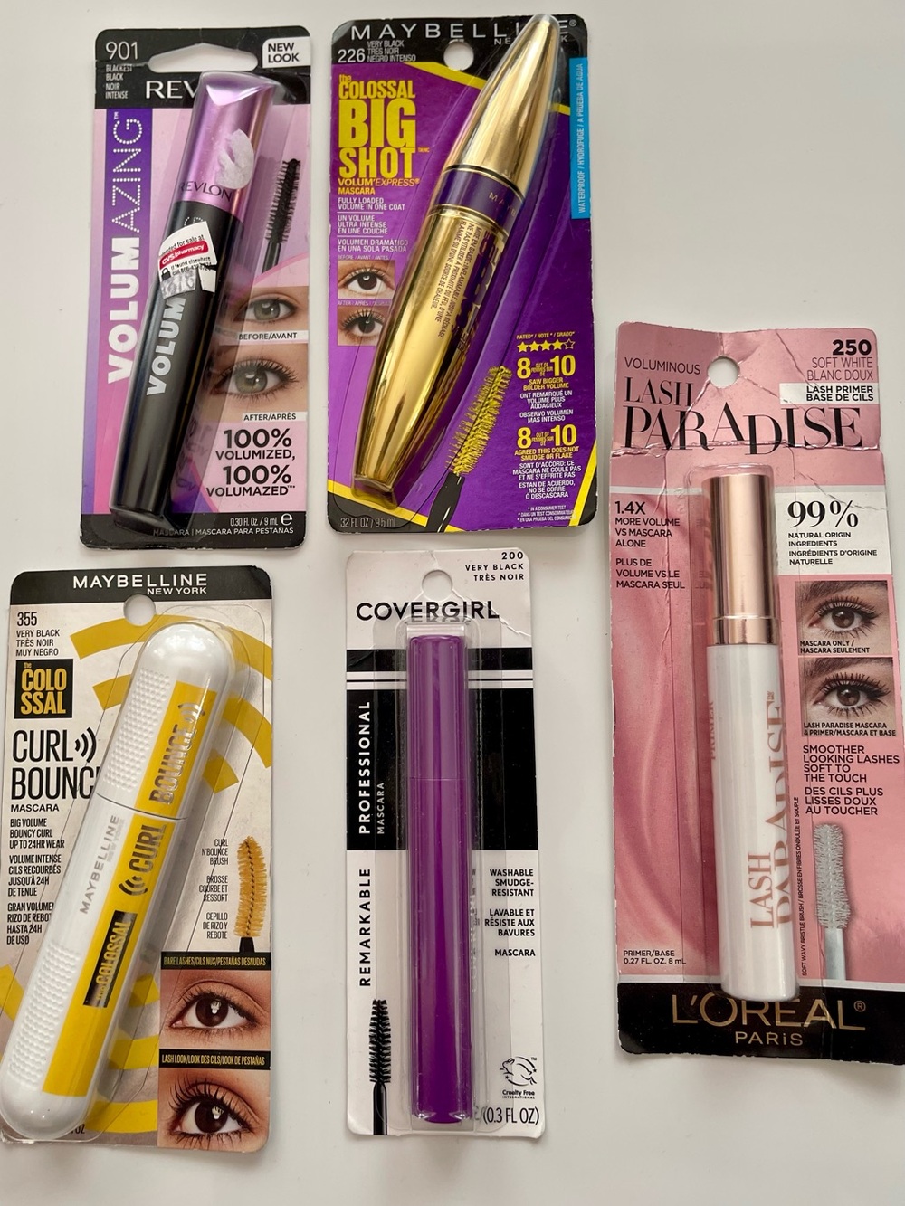 Set‎ of 5 Brand New Mascara lot